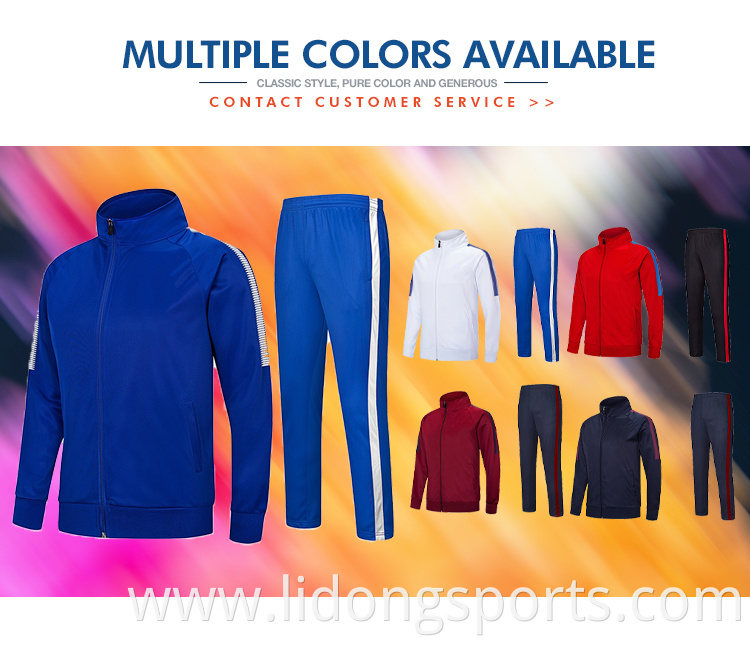 LiDong New Design Sports Track Suits/custom sublimation blank jogging wear for men